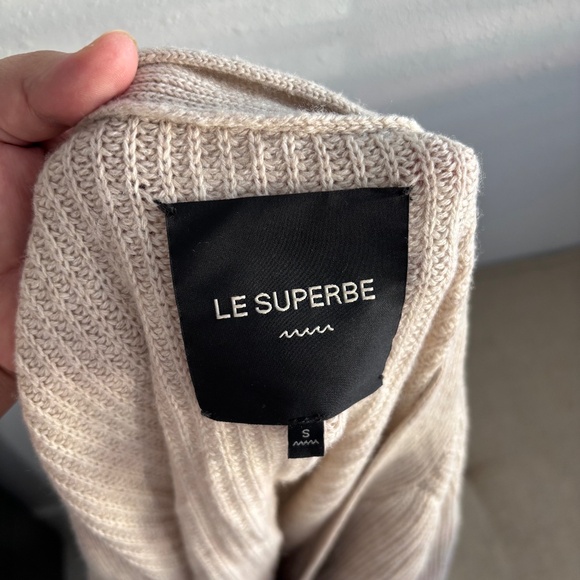 Le Superbe Sand/Beige Beach To Bar Cardigan Sweater - Picture 2 of 7